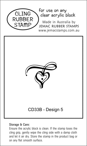 CD33B Design 5 - Cling Stamp