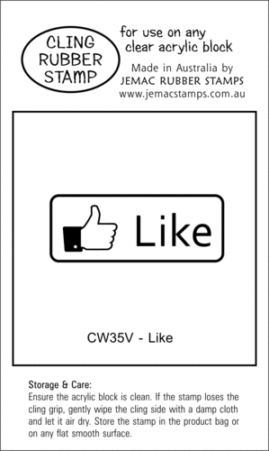CW35V Like - Cling Stamp