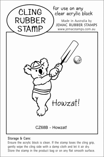 CZ68B Howzat! - Cling Stamp