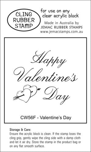 CW56F Valentine's Day - Cling Stamp