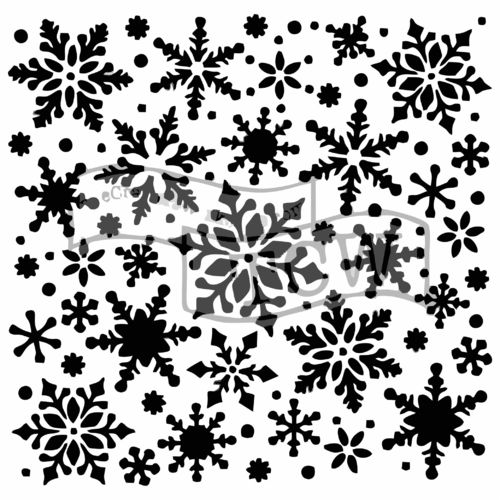 TCW Stencil 6x6 Snowflakes