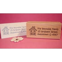 Personalised Stamp - Rectangle Large Wood