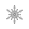 X33i Snowflake 6 - Wood Mounted Stamp