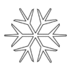 D33G Snowflake 2 - Wood Mounted Stamp