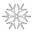 D33G Snowflake 2 - Wood Mounted Stamp