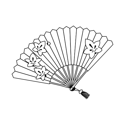 M34B Fan small - Wood Mounted Stamp