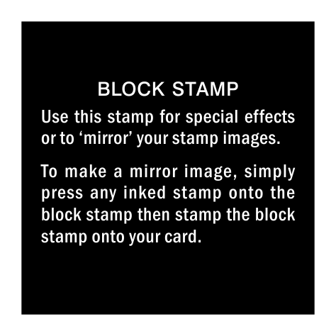 M44E Block small - Wood Mounted Stamp