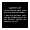 M44E Block small - Wood Mounted Stamp