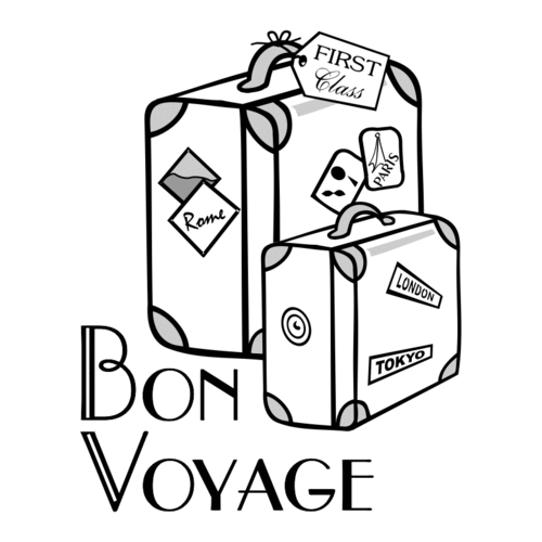 R67B Bon Voyage - Wood Mounted Stamp