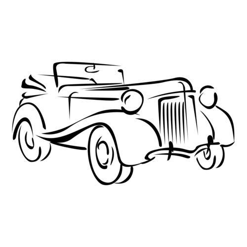 R58C Convertible - Wood Mounted Stamp