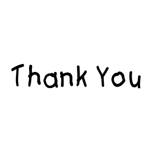 W26H Thank You 1 - Wood Mounted Stamp