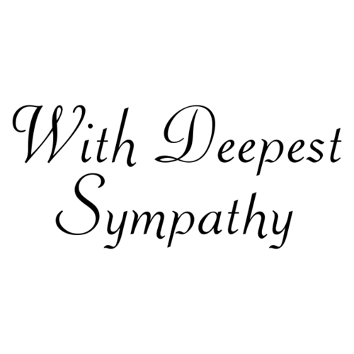 W35S Deepest Sympathy - Wood Mounted Stamp