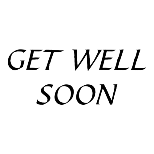 W35A Get Well Soon - Wood Mounted Stamp