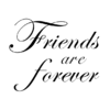W45E Friends Forever - Wood Mounted Stamp