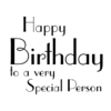 W56C Special Person Birthday - Wood Mounted Stamp