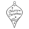 X57E Christmas Bauble - Wood Mounted Stamp