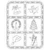 X911A Xmas Images - Wood Mounted Stamp