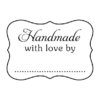 W45H Handmade with love by - Wood Mounted Stamp