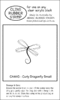 CA44G Curly Dragonfly Small - Cling Stamp