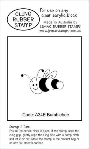 CA34E Bumblebee - Cling Stamp