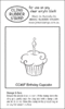 CC45F Birthday Cupcake - Cling Stamp