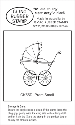 CK55D Pram Small - Cling Stamp