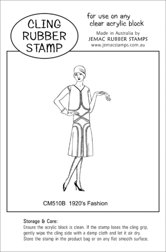 CM510B 1920's Fashion - Cling Stamp