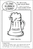 CM68B Beer Mug - Cling Stamp