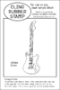 CR39A Guitar - Cling Stamp