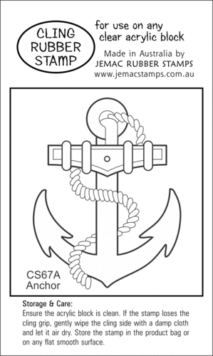 CS67A Anchor - Cling Stamp