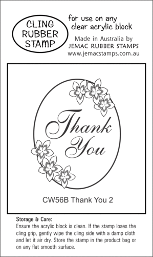 CW56B Thank You 2 - Cling Stamp