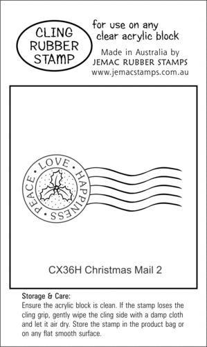 CX36H Christmas Mail 2 - Cling Stamp