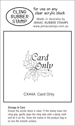 CX44A Card Only - Cling Stamp
