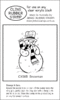 CX56B Snowman - Cling Stamp