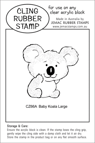 CZ66A Baby Koala Large - Cling Stamp