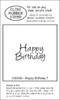 CW34D Happy Birthday 7 - Cling Stamp