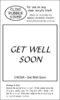 CW35A Get Well Soon - Cling Stamp