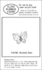 CA33B Butterfly Sam - Cling Stamp