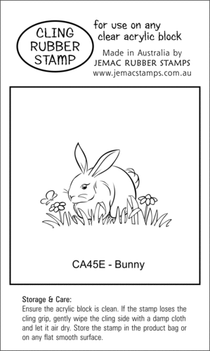 CA45E Bunny - Cling Stamp