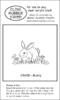 CA45E Bunny - Cling Stamp