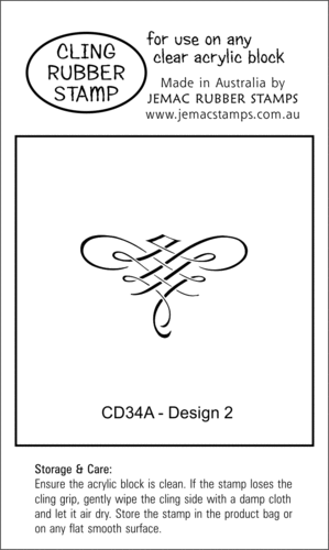 CD34A Design 2 - Cling Stamp