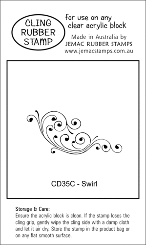 CD35C Swirl - Cling Stamp