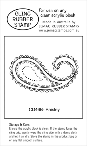 CD46B Paisley - Cling Stamp
