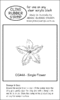 CG44A Single Flower - Cling Stamp