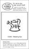 CG44i Watering Can - Cling Stamp