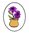 CG58A Flower Pot - Cling Stamp