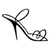 M45D Stiletto Shoe - Wood Mounted Stamp