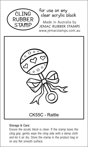CK55C Rattle - Cling Stamp