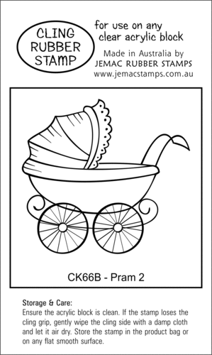 CK66B Pram 2 - Cling Stamp