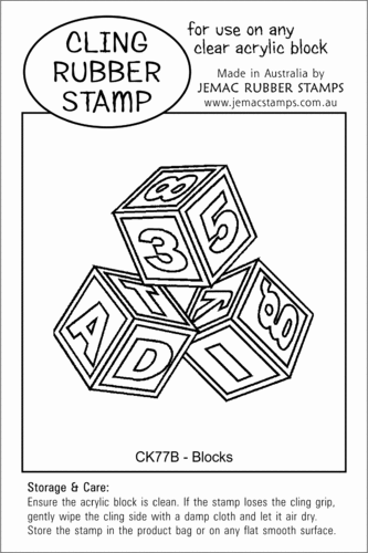 CK77B Blocks - Cling Stamp